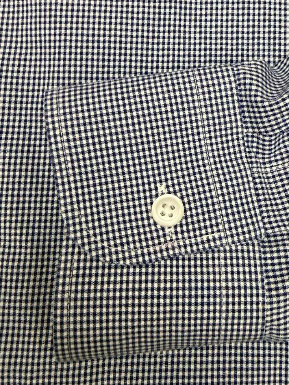 J. CREW Men's EUC Ludlow Slim-fit Stretch Gingham Dress Shirt Navy | Size 16/34